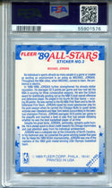 Michael Jordan 1989 Fleer Sticker #3 PSA Mint 9 Card