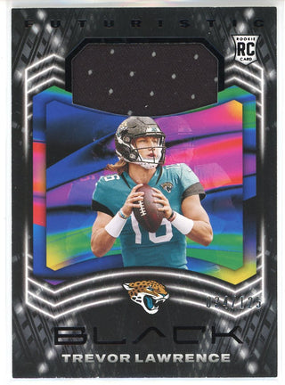 Trevor Lawrence 2021 Panini Black Futuristic Rookie Patch Card #F-TL