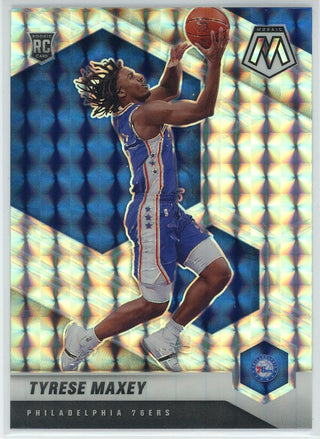 Tyrese Maxey 2020-21 Panini Mosaic Rookie Card #203