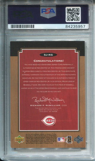Ken Griffey Jr. Cincinnati Reds Upper Deck Legends  Autographed Card  (PSA)