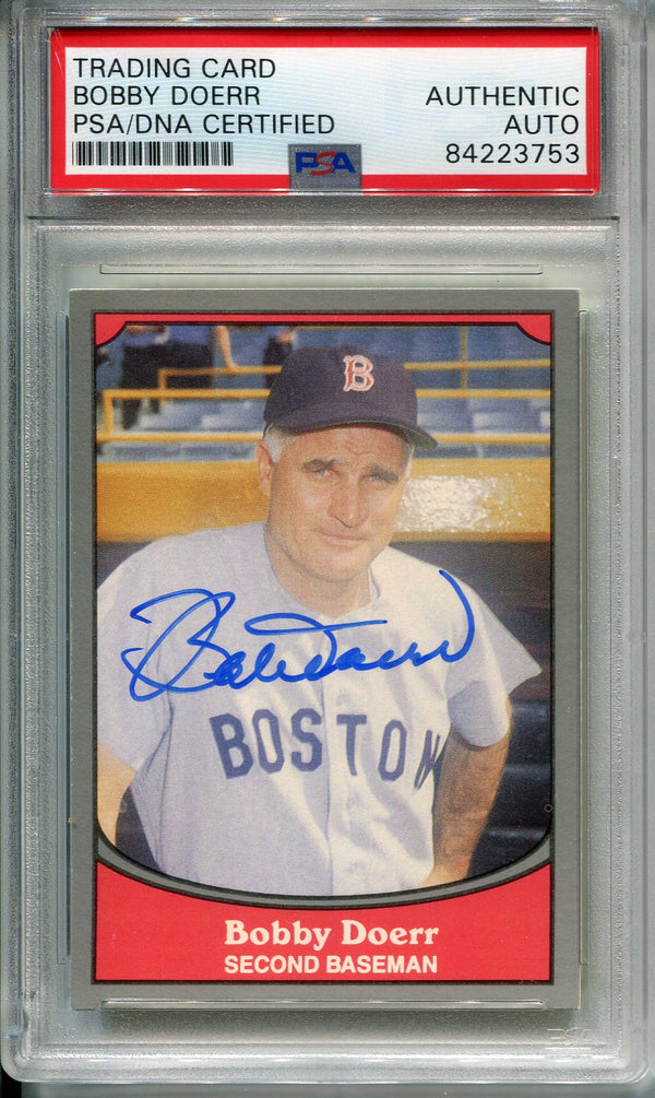 Bobby Doerr Autographed 1990 Pacific Card (PSA)