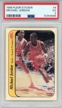 Michael Jordan 1986 Fleer Sticker Rookie Card #8 (PSA VG 3)