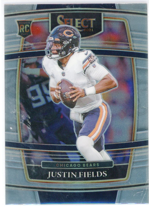 Justin Fields 2021 Panini Select Concourse Rookie Card #50