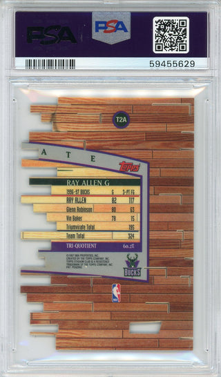 Ray Allen 1997 Topps Stadium Club Triumvirate Members Only Card #T2A (PSA NM-MT 8)