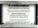 Josh Hamilton Historical Stitches Topps 2012