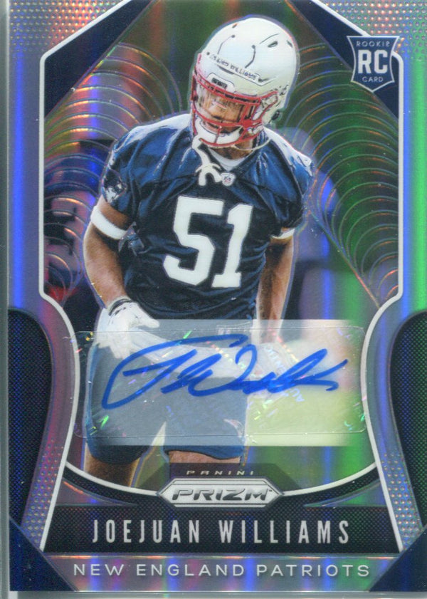 Joejuan Williams Autographed 2019 Prizm Silver Refractor Rookie Card