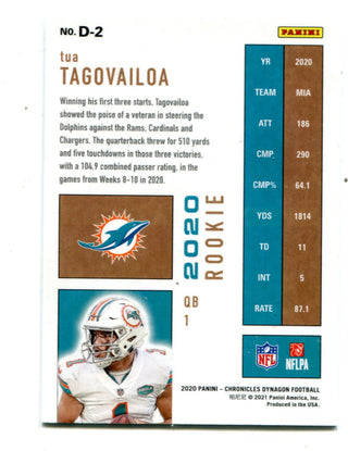 Tua Tagovailoa 2020 Panini Chronicles Dynagon #D2 Card