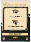 Trevor Lawrence & Travis Etienne Jr. 2021 Panini Gold Standard Newly Minted Rookie Patch Card #NMD-JJ