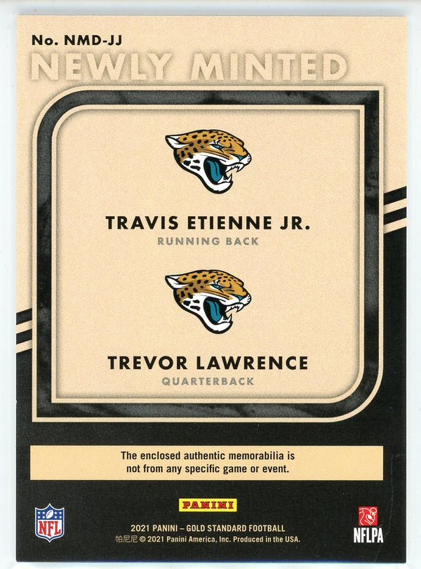 Trevor Lawrence & Travis Etienne Jr. 2021 Panini Gold Standard