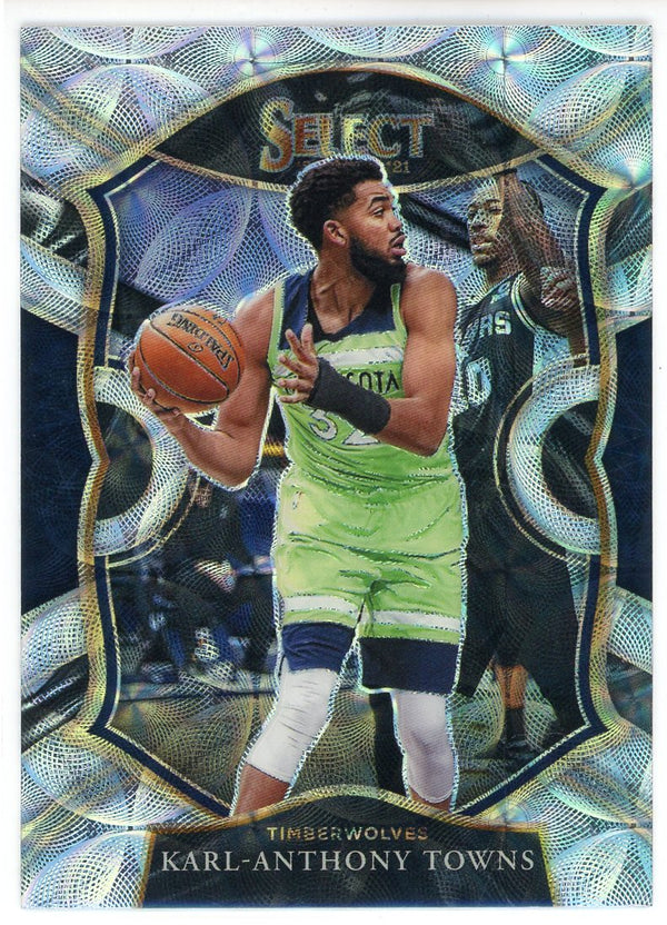 Karl-Anthony Towns 2021 Panini Select Concourse Prizm Card #36