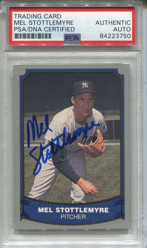 Mel Stottlemyre Autographed 1988 Pacific Card (PSA)