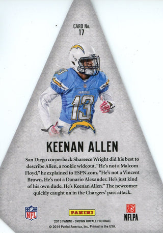 Keenan Allen 2013 Panini Crown Royal Rookie Card