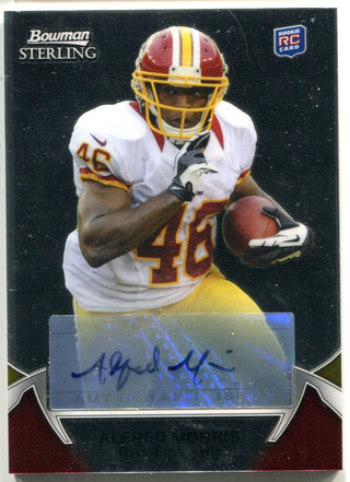 Alfred Morris Autographed 2012 Bowman Sterling Rookie Card