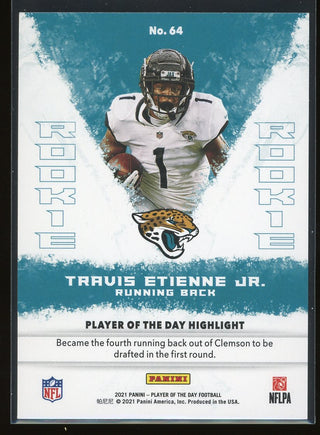 Travis Etienne Jr. 2021 Panini Player of the Day Rookie Card