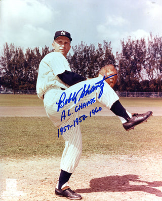 Bobby Shantz AL Champs 1957-1958-1960 Autographed 8x10 Baseball Photo