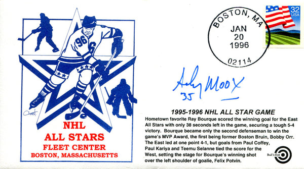 Andy Moog Autographed First Day Cover Envelope