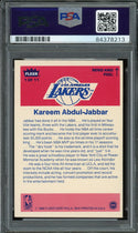Kareem Abdul-Jabbar Autographed 1986 Fleer Sticker Card (PSA)