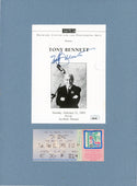 Tony Bennett Autographed Program Page w/ Ticket (JSA)