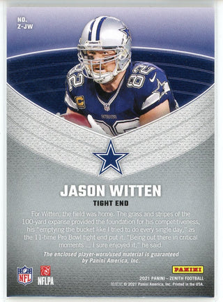 Jason Witten 2021 Panini Zenith Z Jerseys Card #Z-JW