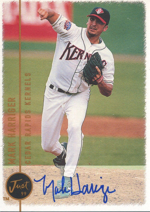Mark Harriger 1999 Just Autographed Card
