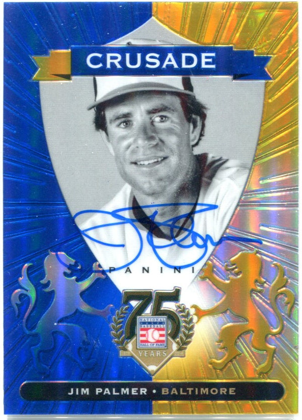 Jim Palmer Autographed Panini Card #47/50