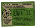 Jack Lambert Topps 1978 #165 Card