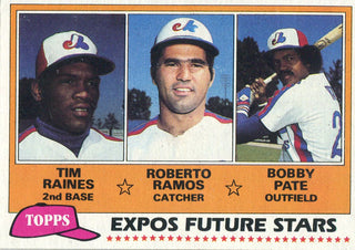 Tim Raines 1981 Topps Expos Future Stars Rookie Card
