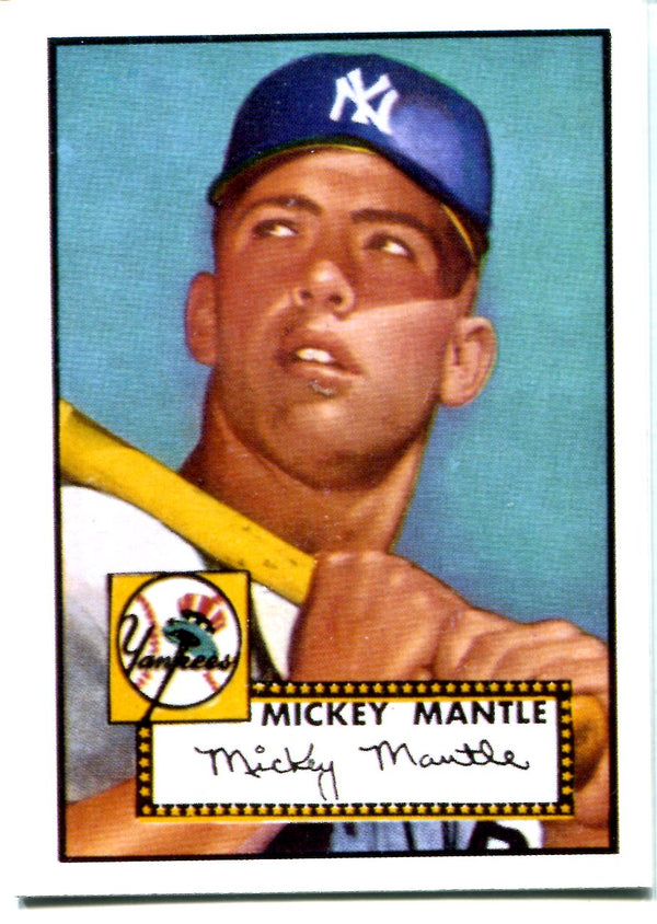 Mickey Mantle 1952 Reprint Card