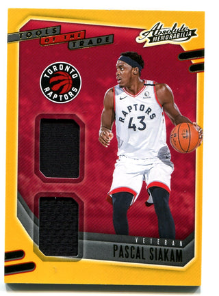 Pascal Siakam 2020-21 Panini Absolute Tools Of The Trade #VTSIA Jersey Card