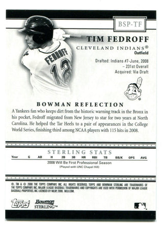 Tim Fedroff Bowman Sterling Auto Rookie 2008