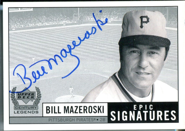 Bill Mazeroski Autographed Upper Deck Card