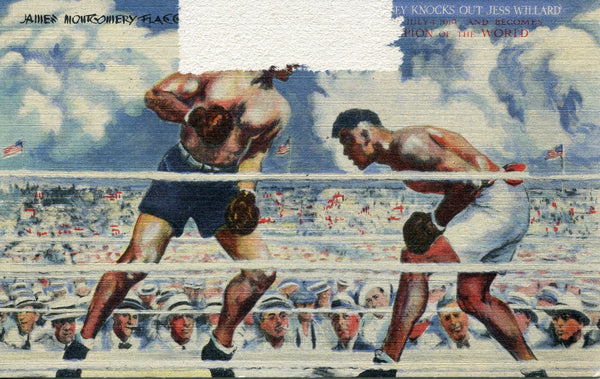 Jack Dempsey Autographed Post Card (JSA)