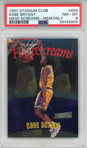 Kobe Bryant 1997 Topps Stadium Club Hoop Screams Members Only Card #HS9 (PSA NM-MT 8)