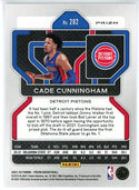 Cade Cunningham 2021-22 Panini Prizm Silver Cracked Ice Rookie Card #282