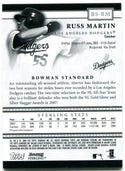 Russel Martin Bowman Sterling Bat Card 2008