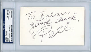 Pele Autographed 3x5 Card (PSA)