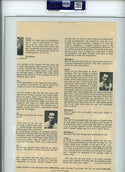 Roger Maris Autographed Magazine Page Photo (PSA)