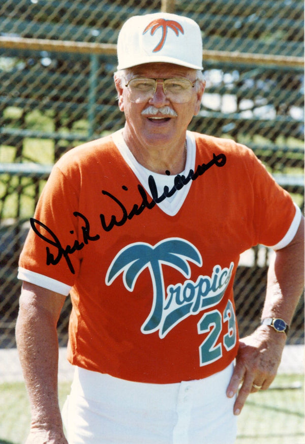 Dick Williams Autographed 4x5 Photo