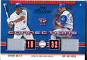 Vernon Wells and Roy Halladay 2003 Playoff Game Worn Jersey Card 26/400