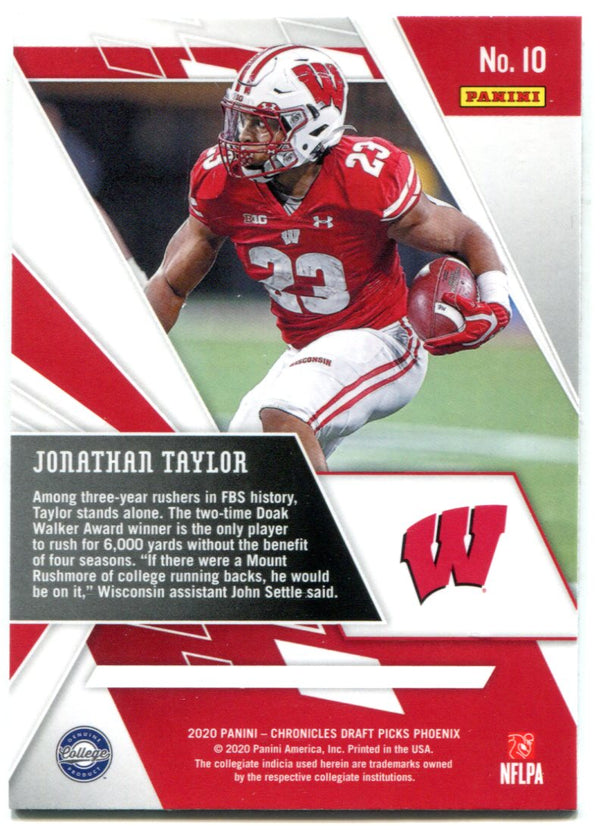 Jonathan Taylor 2020 Panini Chronicles Draft Picks Phoenix Rookie Card