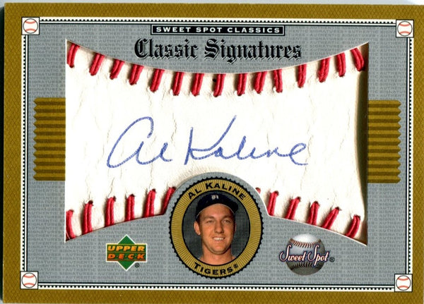 Al Kaline Autographed Sweet Spot Upper Deck Card