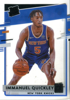 Immanuel Quickley 2020 Panini Clearly Donruss Rookie Card #77