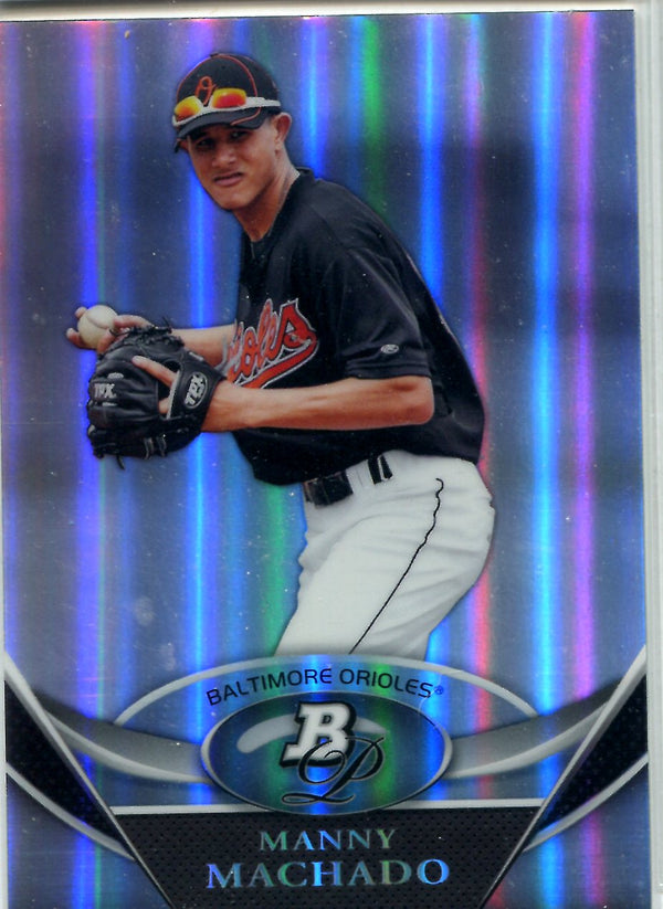 Manny Machado 2011 Bowman Platinum Unsigned Rookie Card