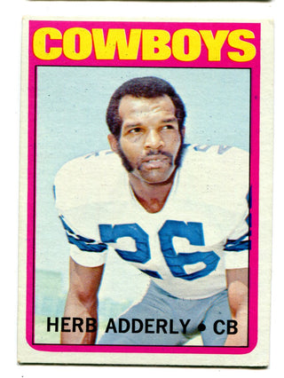 Herb Adderley 1972 Topps #66 Football Card