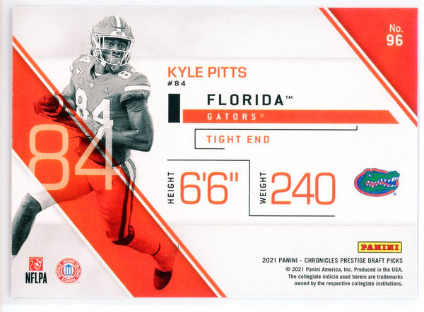 Kyle Pitts 2021 Panini Chronicles Prestige Draft Picks Rookie Card #96
