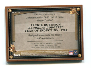 Jackie Robinson 2012 Topps Hall Of Fame Plaque #HOFJR Card