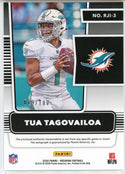 Tua Tagovailoa Autographed 2020 Panini Obsidian Rookie Patch Card #RJI-3