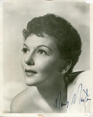 Mary Martin Autographed 8x10 Photo (JSA)