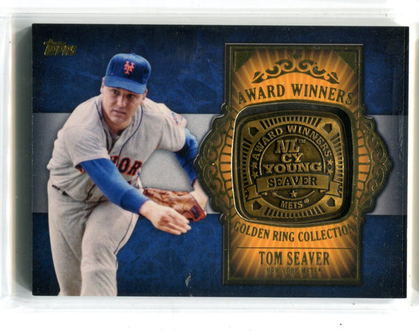 Tom Seaver 2012 Topps Award Winners Gold Ring Collection #GAR-TS Card