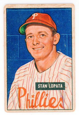 Stan Lopata 1951 Bowman Card #76